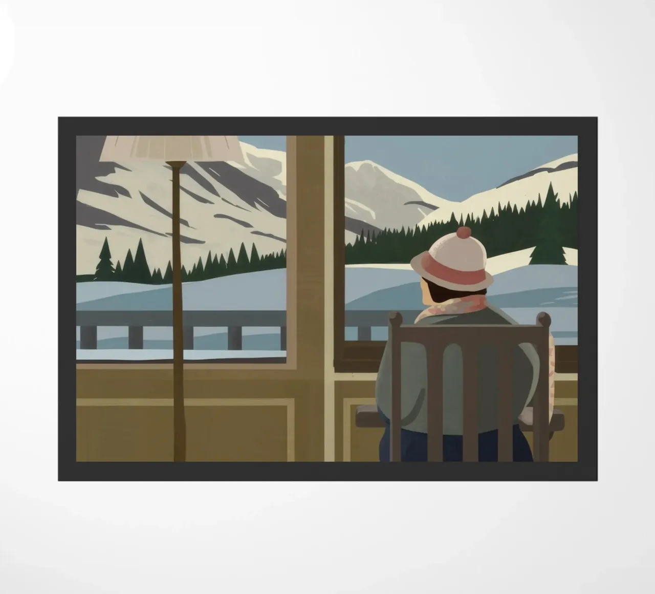 Tranquil Window View doormat by Bring Haven