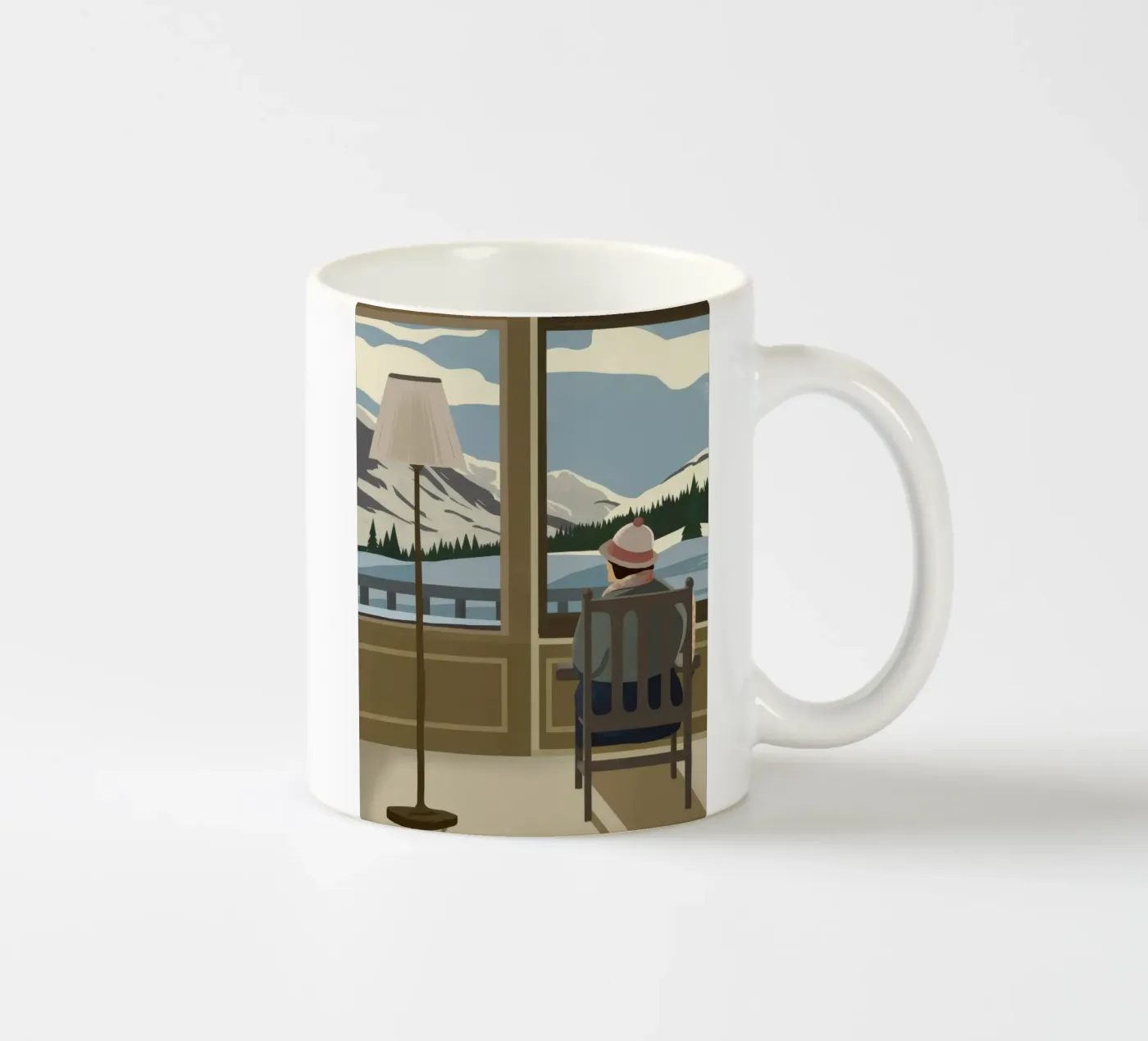 Tranquil Window View ceramic mug by Bring Haven