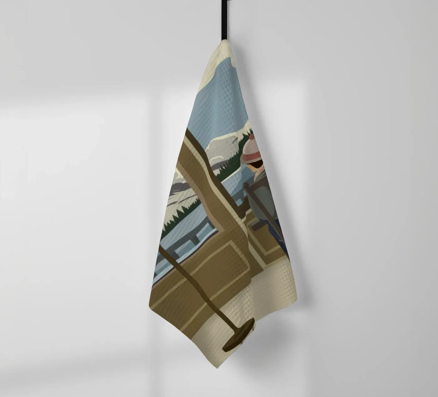 Tranquil Window View Geschirrtuch von Bring Haven