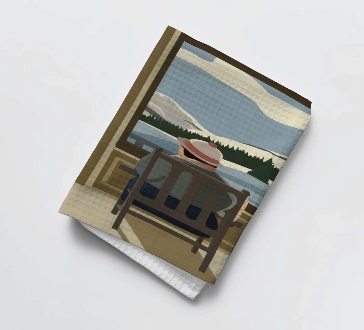 Tranquil Window View Geschirrtuch von Bring Haven