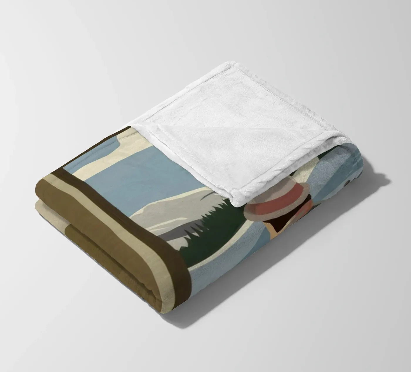 Tranquil Window View fleece blanket by Bring Haven