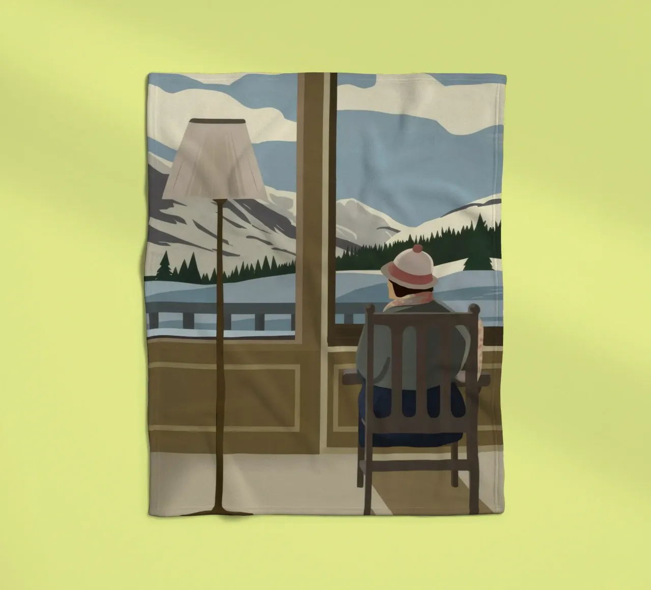 Tranquil Window View Fleecedecke von Bring Haven