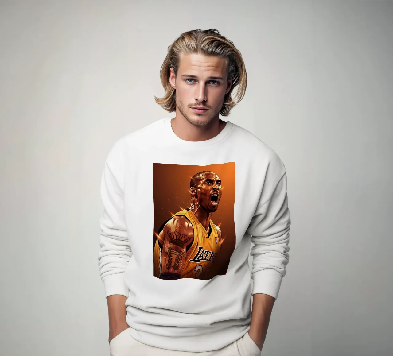 Kobe Bryant portrait (4) felpa da Lembayung art