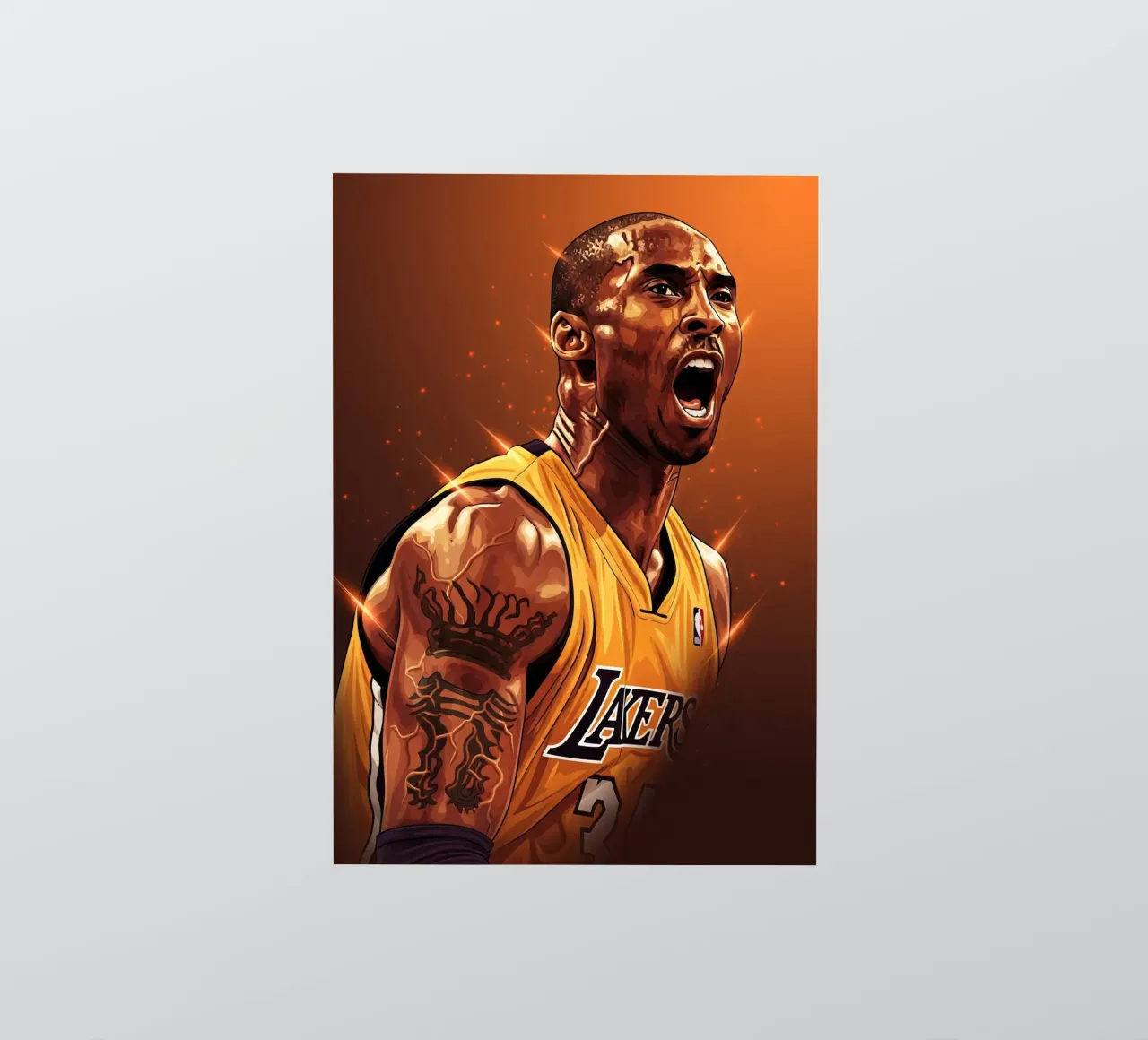 Kobe Bryant portrait (4) adesivo da Lembayung art