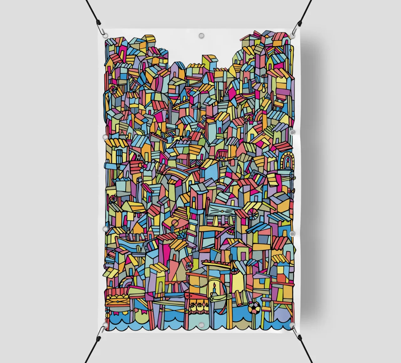 Favela IV telo in pvc da Ninhol