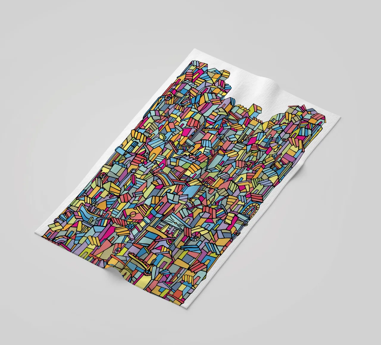 Favela IV beach towel by Ninhol