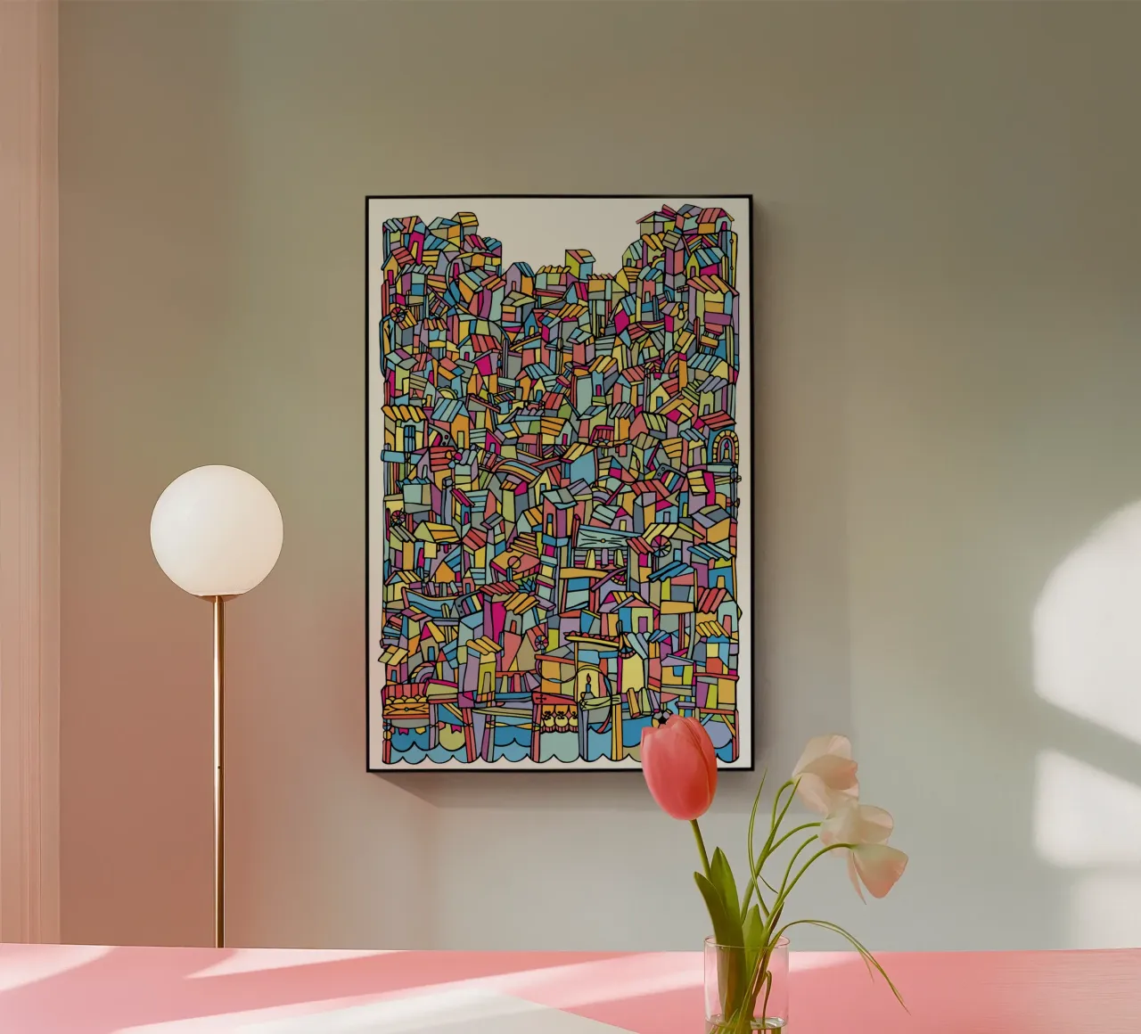 Favela IV acrylic glass by Ninhol