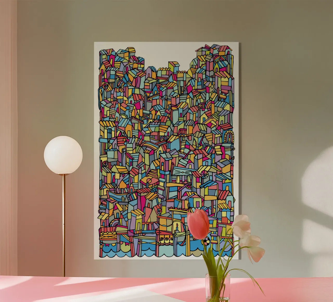 Favela IV acrylic glass by Ninhol