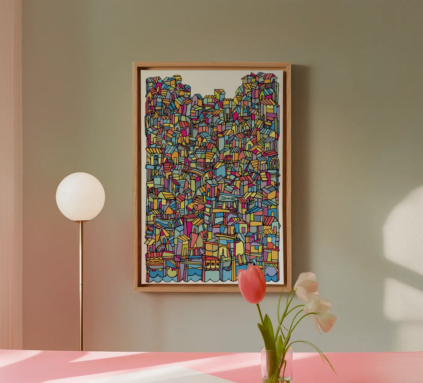 Favela IV tela da Ninhol