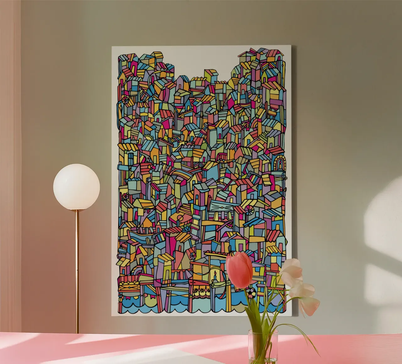 Favela IV canvas by Ninhol