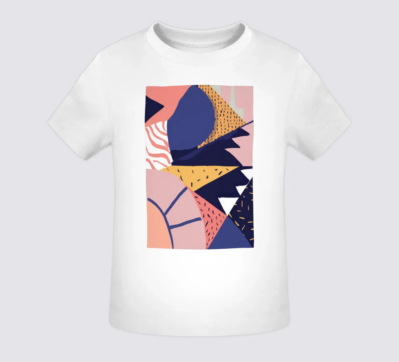 Dynamic Geometric Collage baby t-shirt by Solar Paint