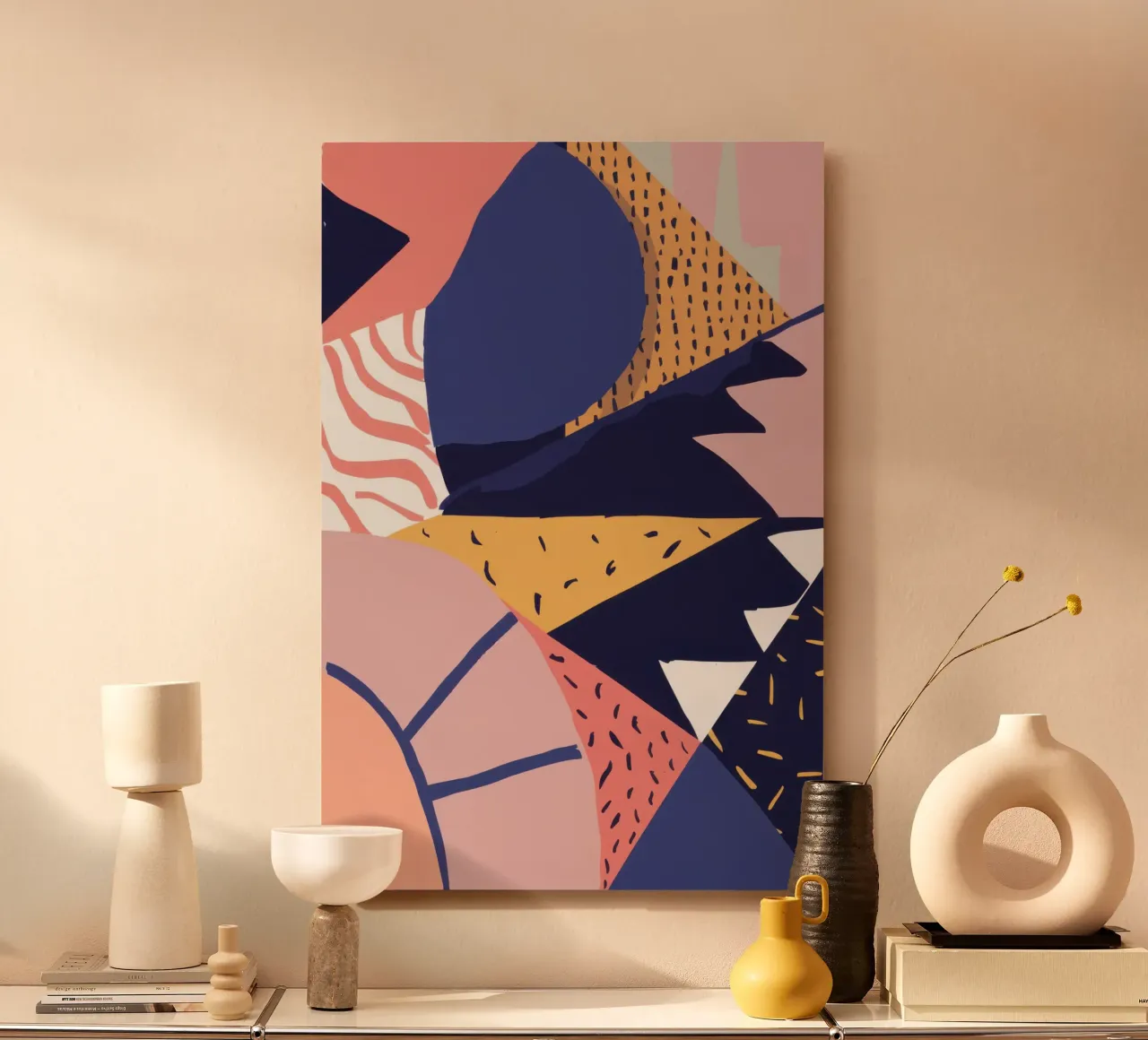 Dynamic Geometric Collage alu-dibond by Solar Paint
