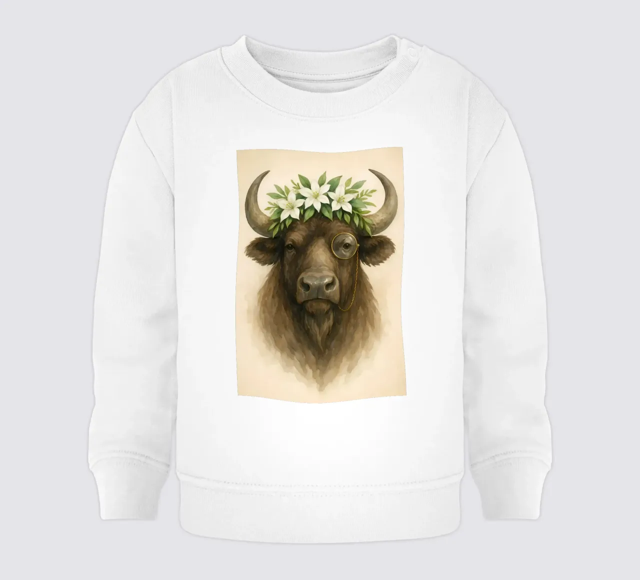 Il Nobile Bisonte di Buffalo felpa neonato da Graceful Desine
