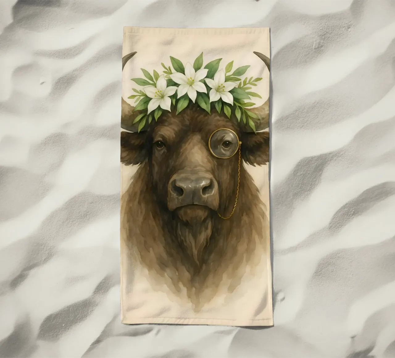 Il Nobile Bisonte di Buffalo telo mare da Graceful Desine