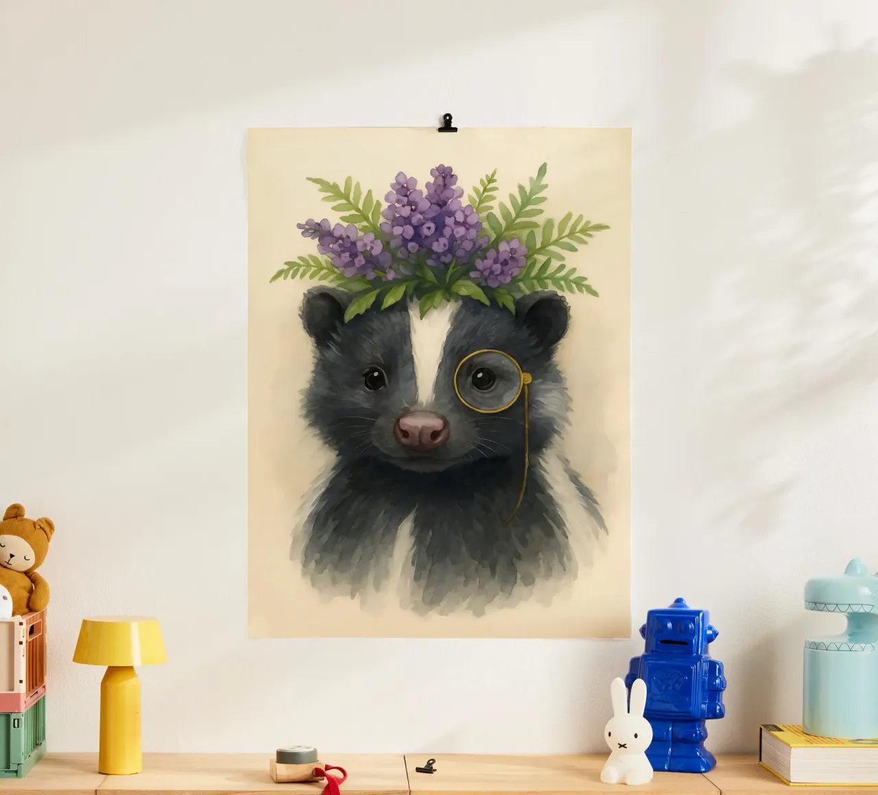 Lavanda e logica: La puzzola gentiluomo poster da Graceful Desine