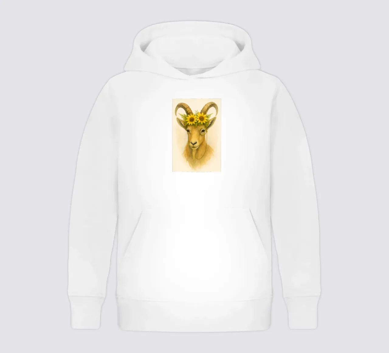 Saggezza al sole: La Capra Dapper felpa bambino con cappuccio da Graceful Desine