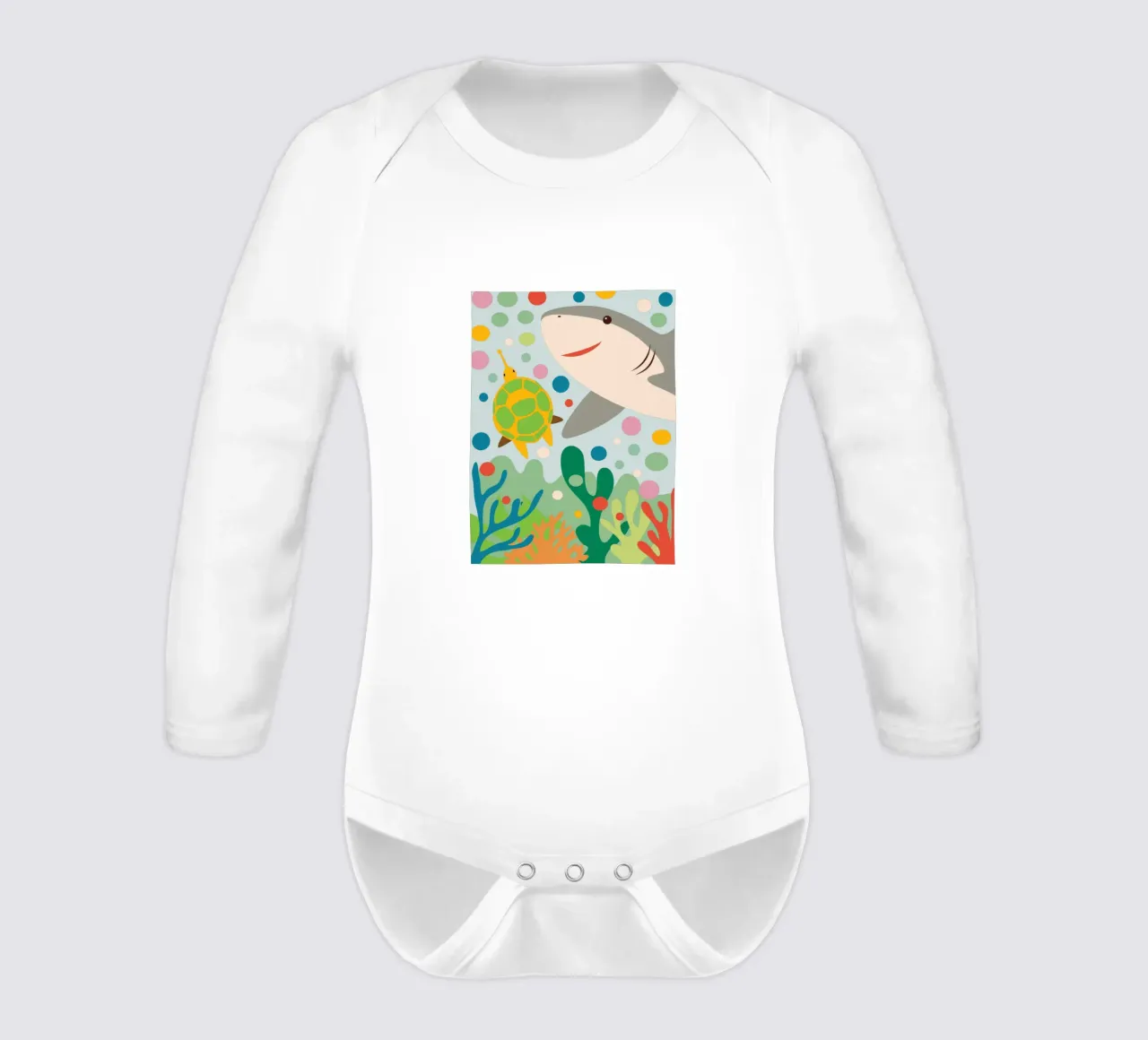 Requins et tortues body manches longues de CUTE ANIMALS