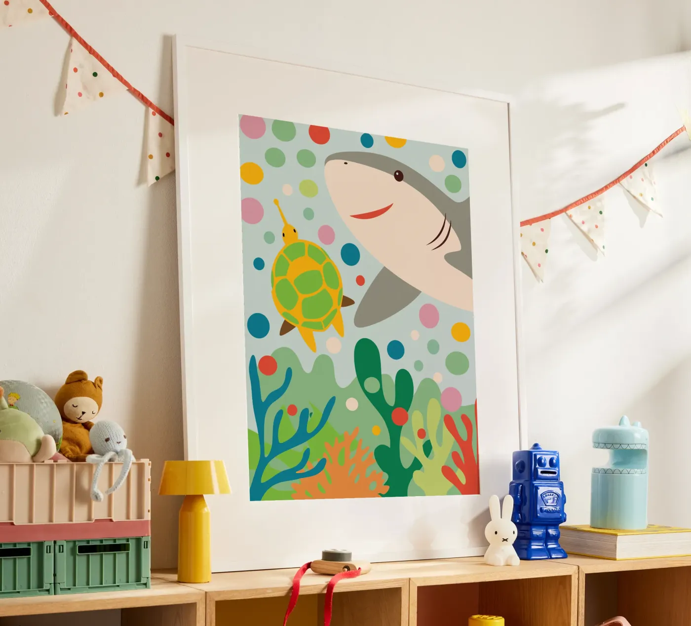 Squali e tartarughe poster da CUTE ANIMALS
