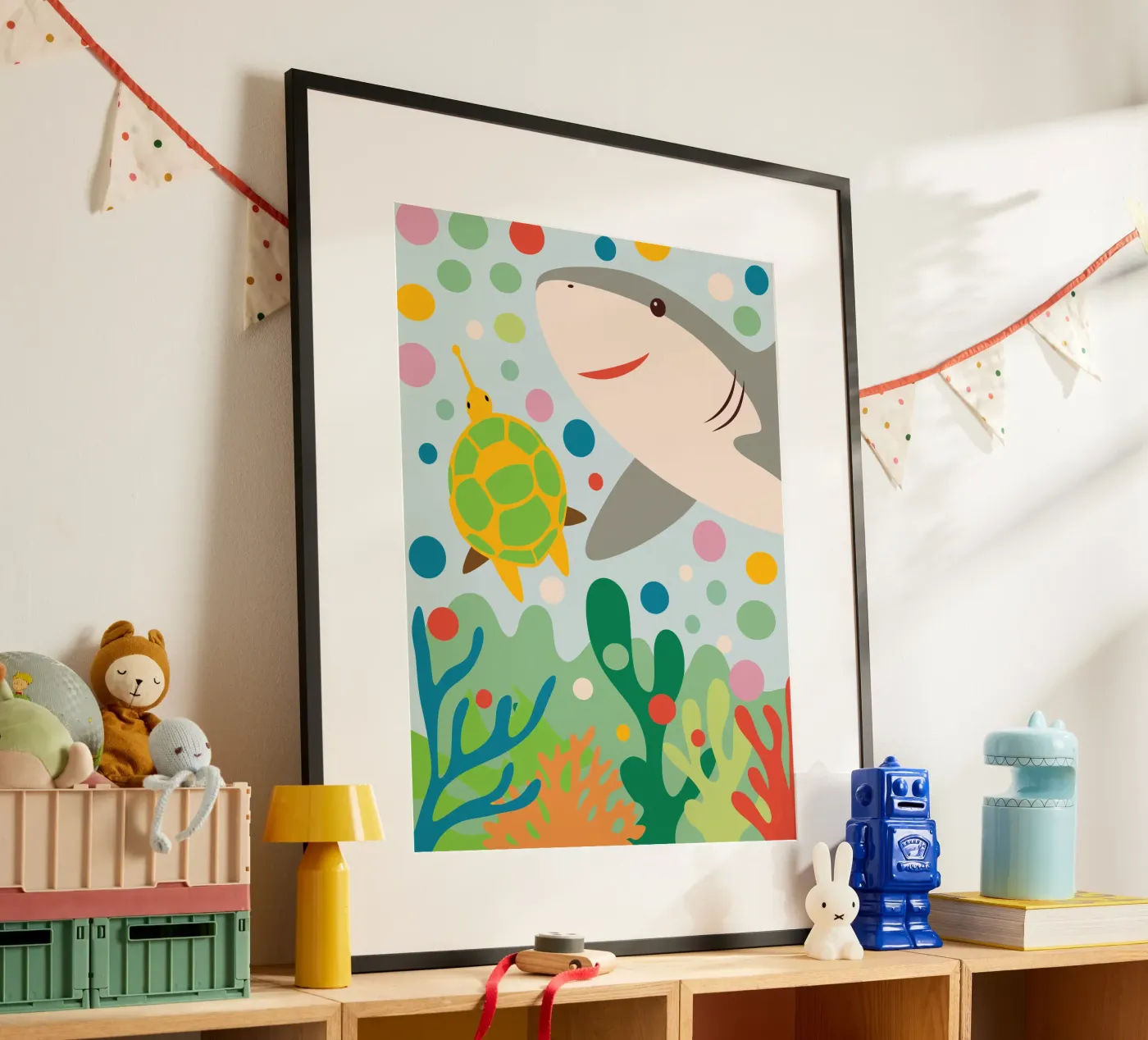 Squali e tartarughe poster da CUTE ANIMALS