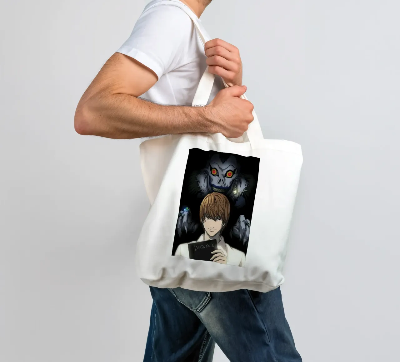 ABYstyle Licenza ufficiale Death Note Light & Ryuk Mini borsa in juta da Peacelove