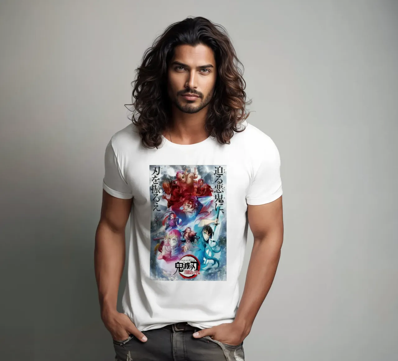 Cartone animato Cacciatore di demoni stagione 3 Kimetsu no Yaiba t-shirt da Peacelove