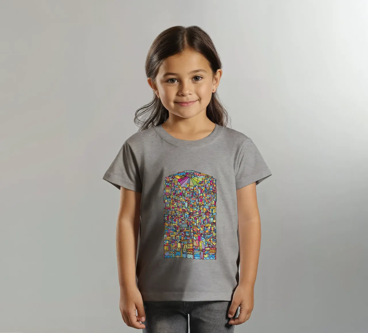 Flat V kinder t-shirt van Ninhol