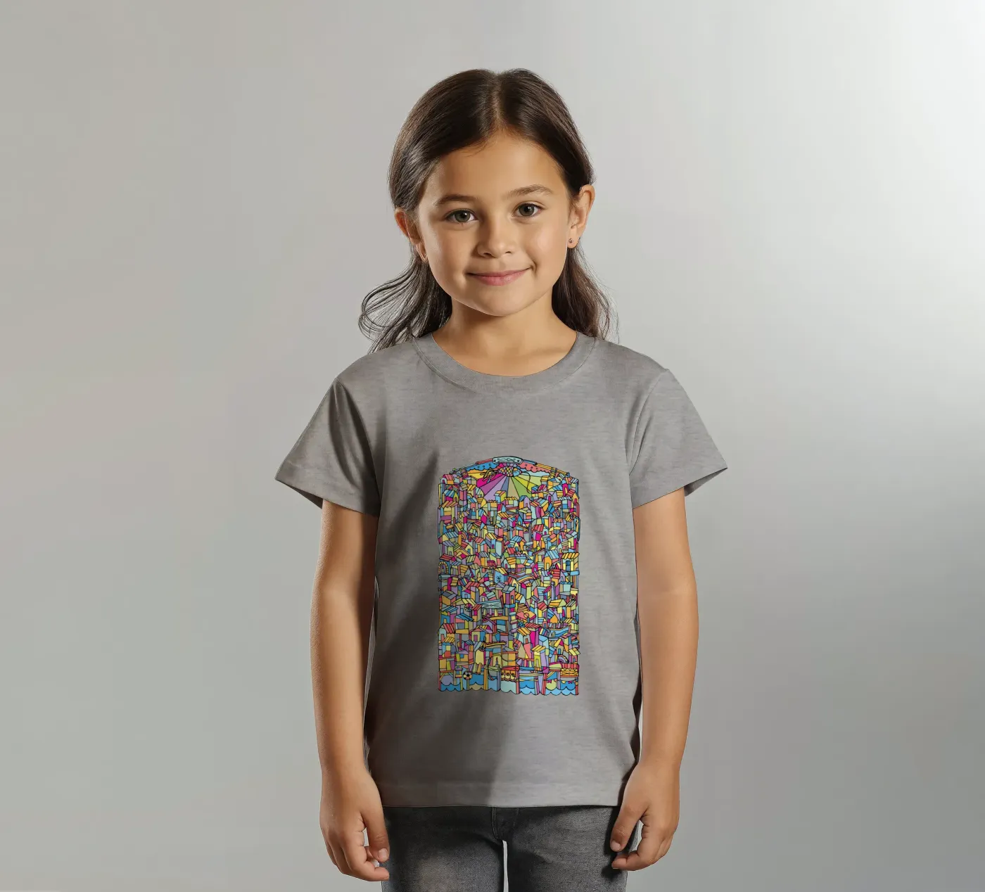 Flat V kinder t-shirt van Ninhol