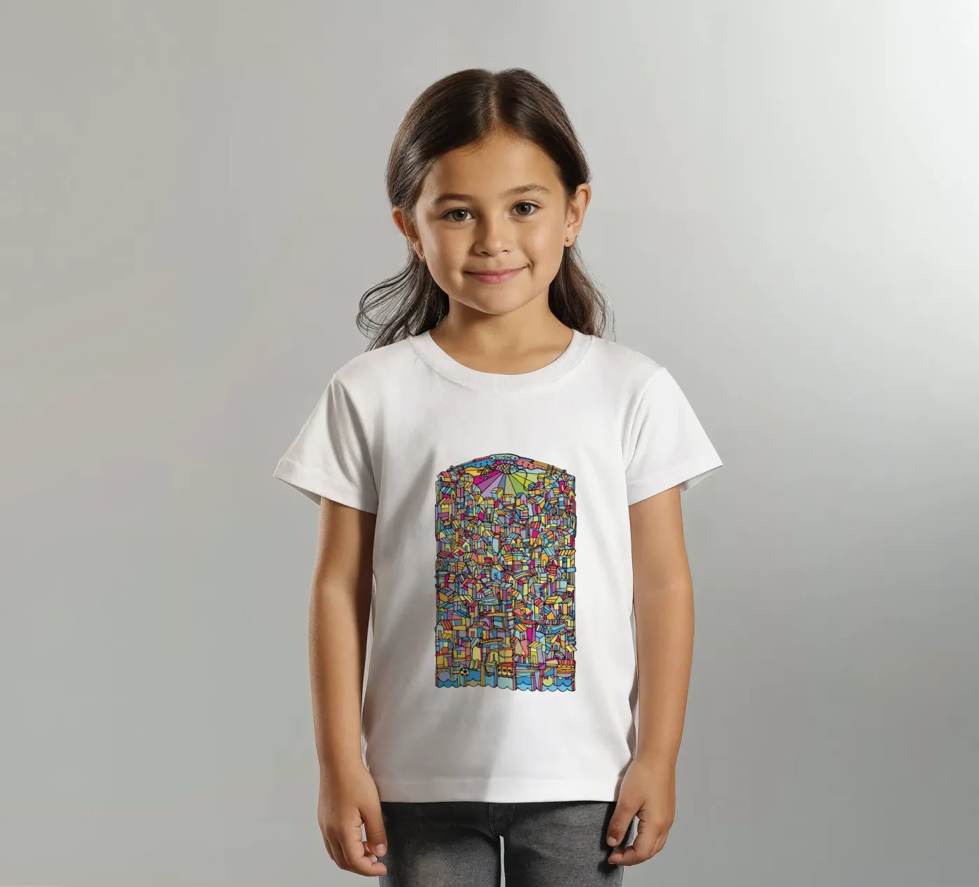 Flat V kinder t-shirt van Ninhol
