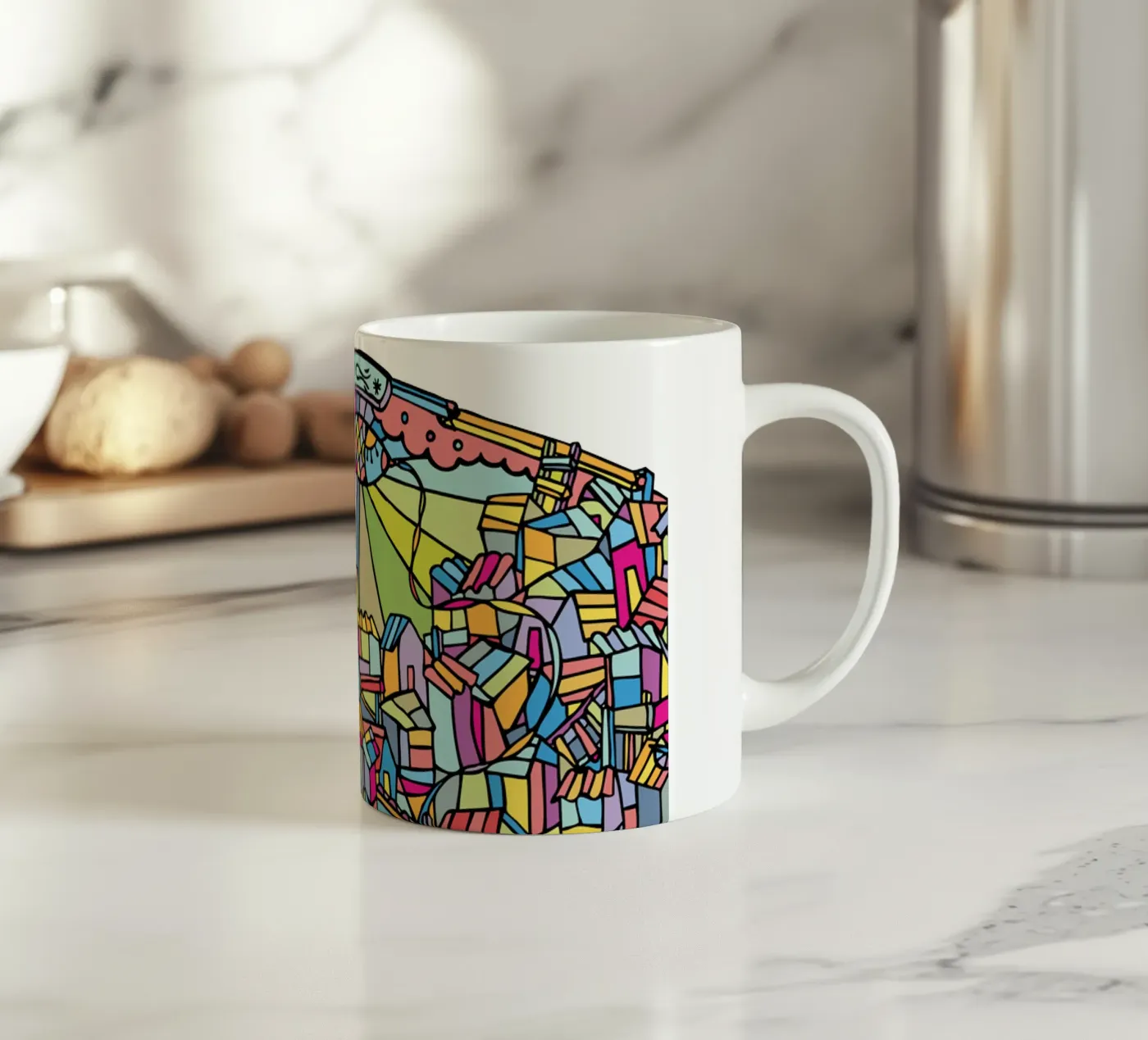 Favela V ceramic mug by Ninhol