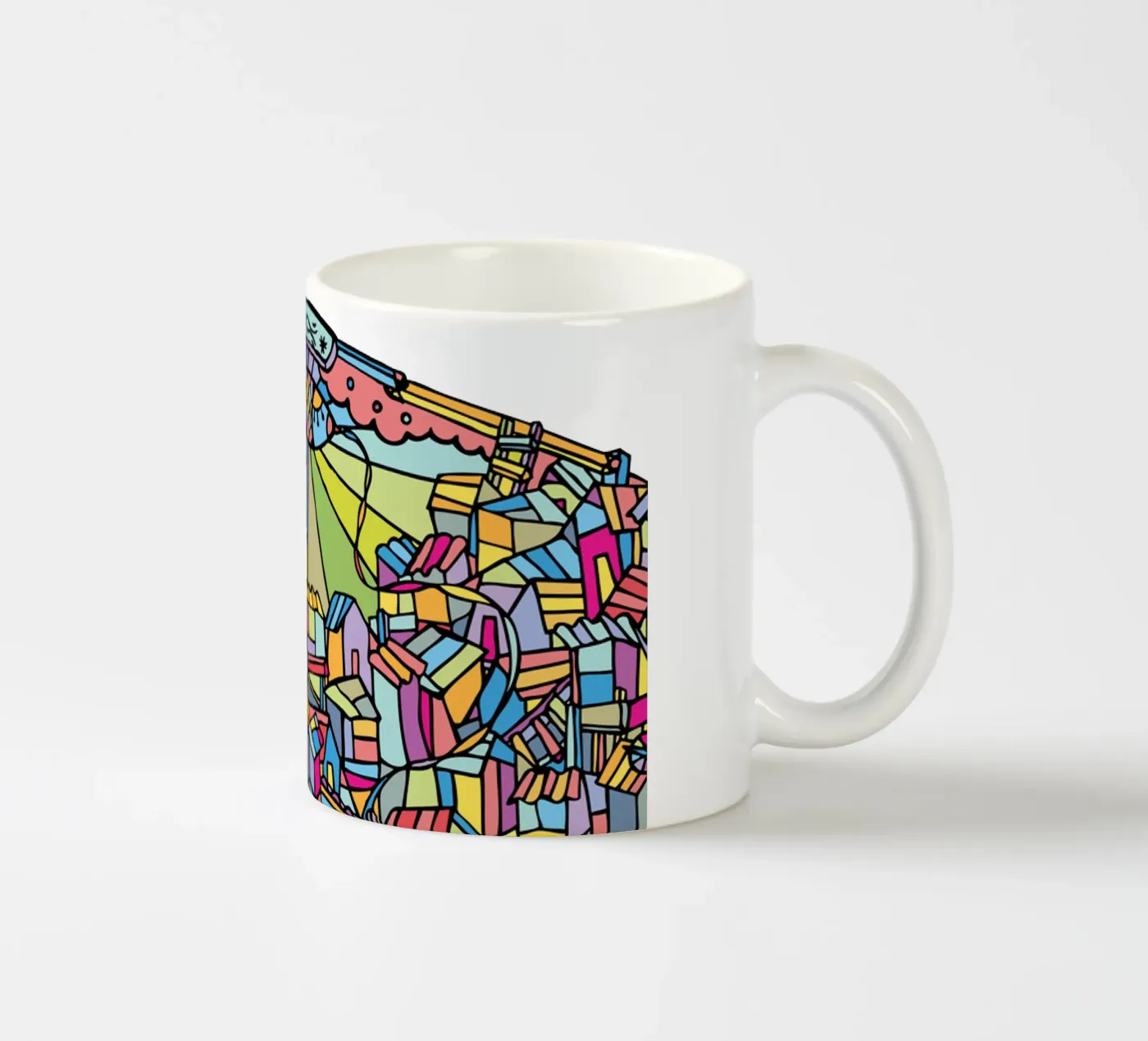 Favela V ceramic mug by Ninhol