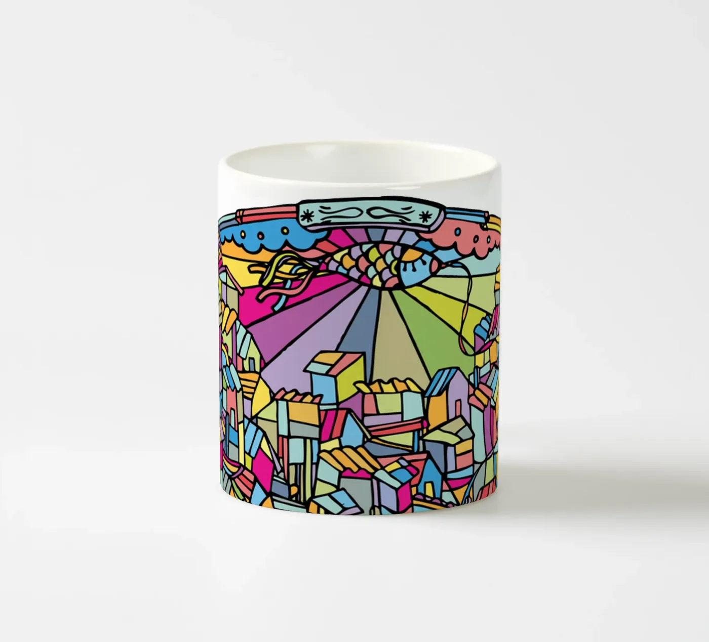Favela V ceramic mug by Ninhol