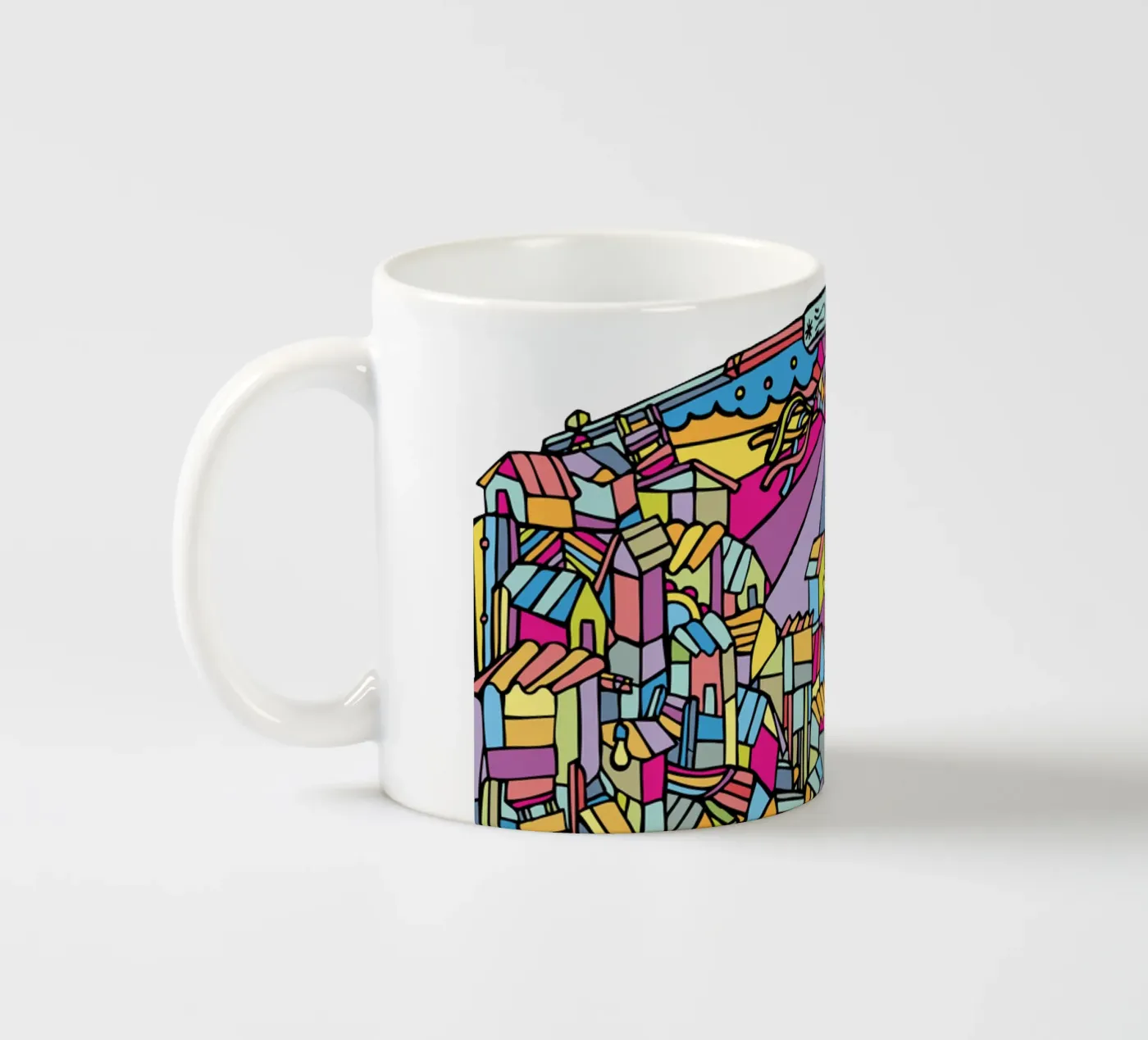 Favela V ceramic mug by Ninhol
