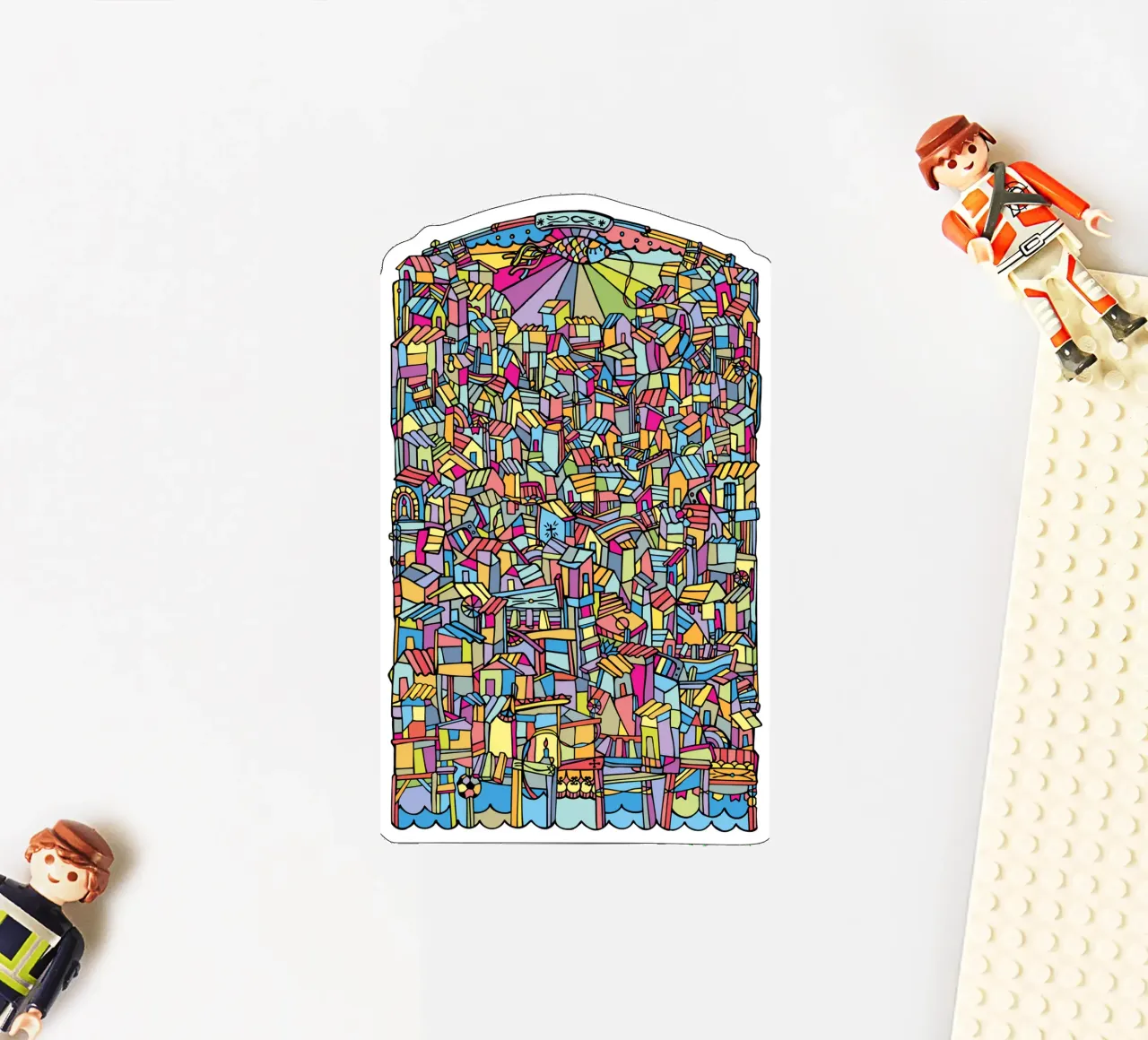 Flat V sticker van Ninhol