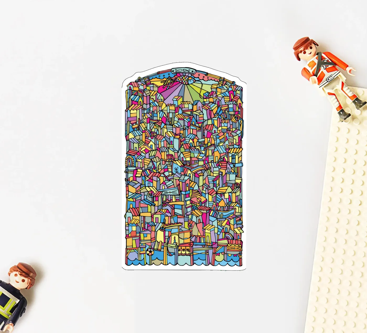 Flat V sticker van Ninhol