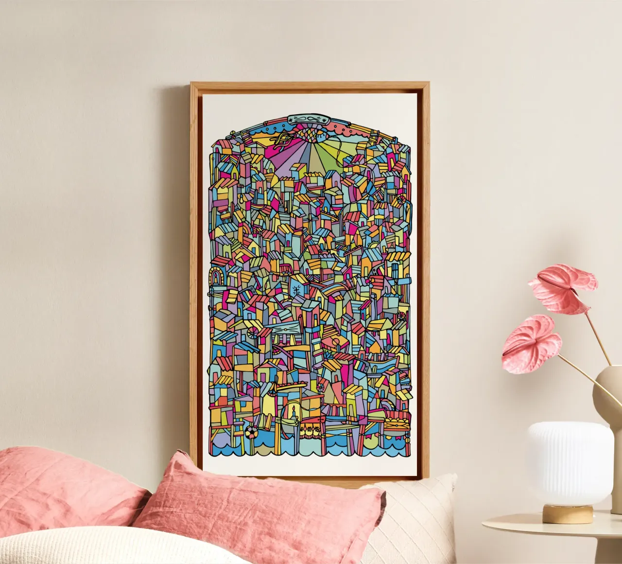 Flat V canvas van Ninhol