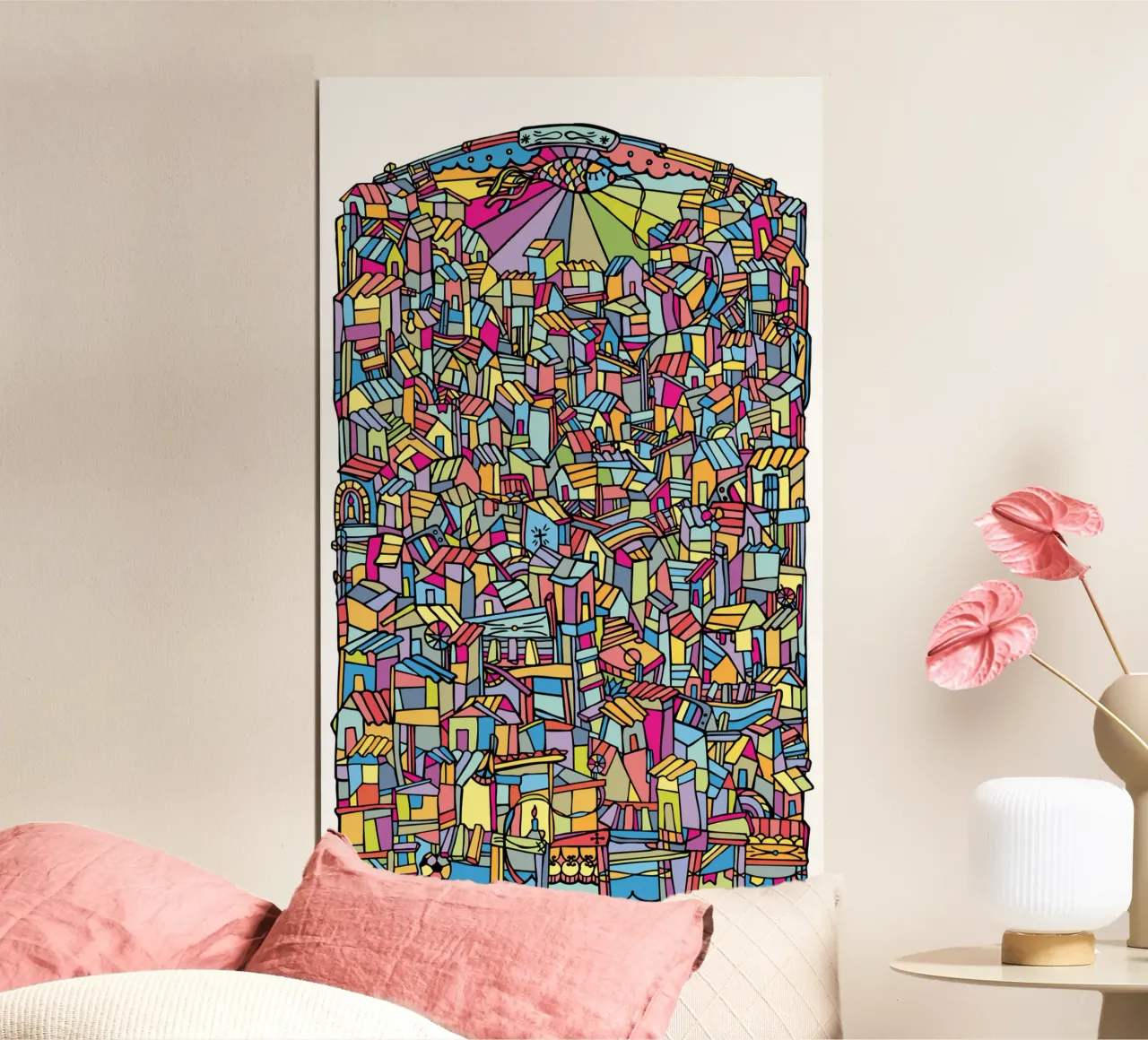 Favela V carta hahnemühle da Ninhol