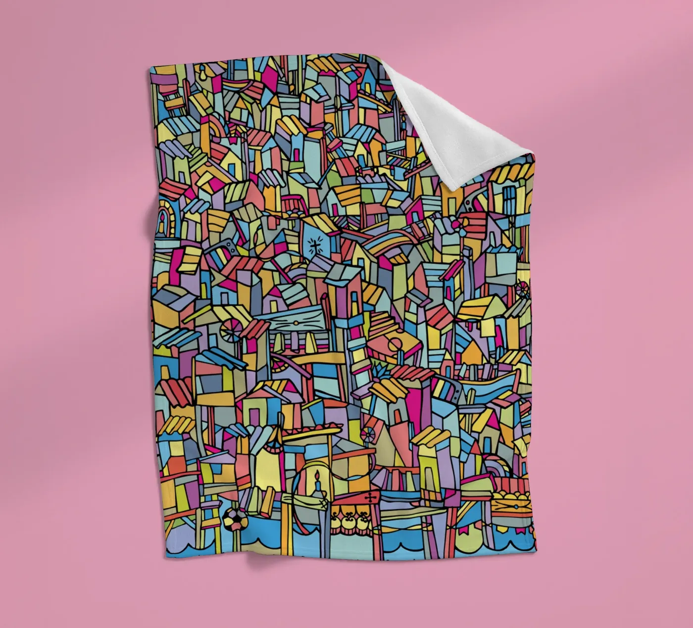 Favela V Fleecedecke von Ninhol