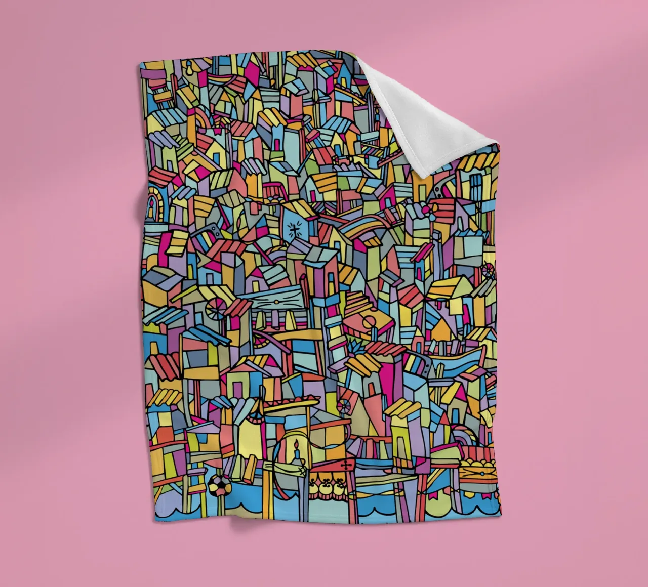 Flat V fleecedeken van Ninhol