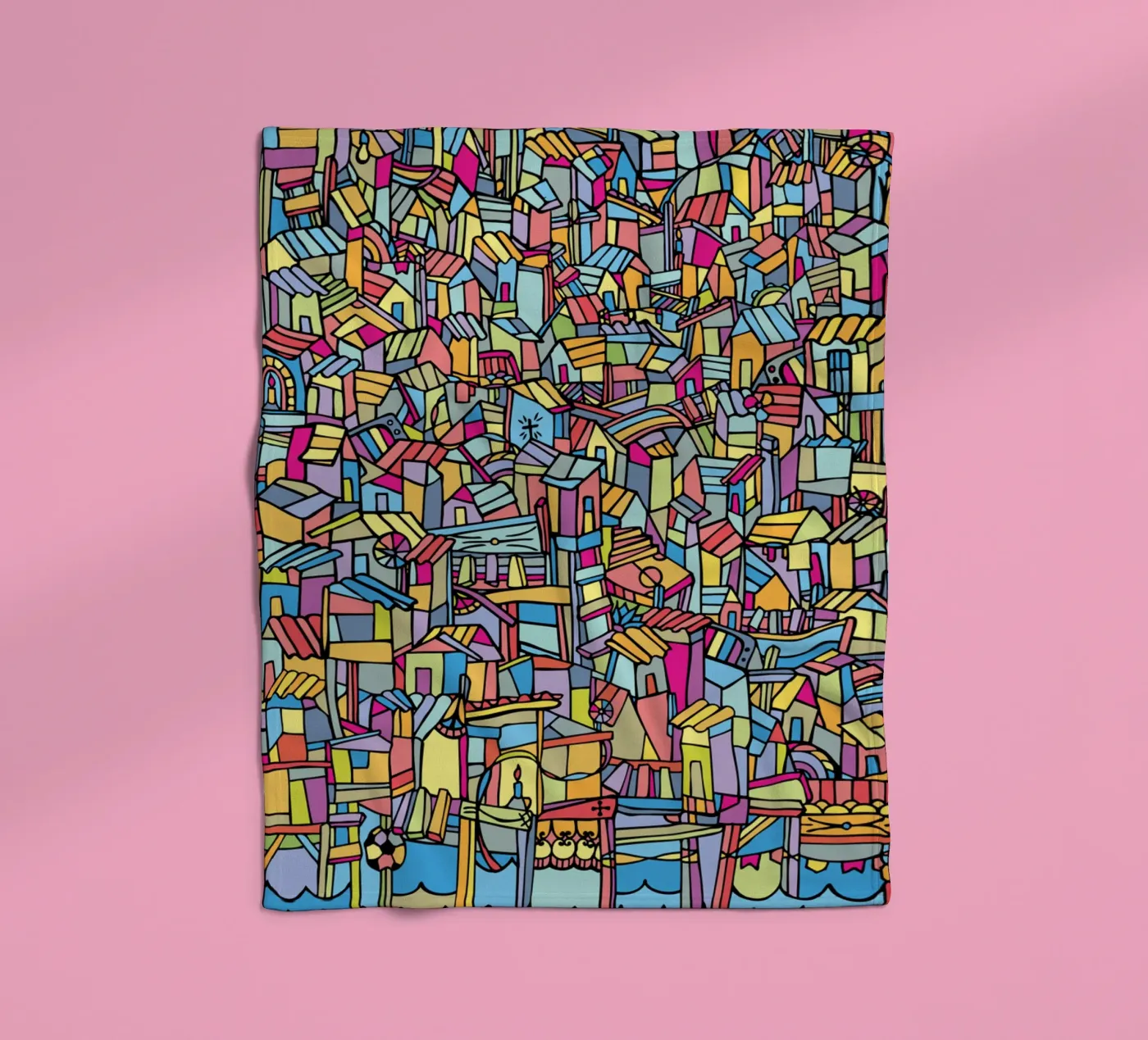 Favela V Fleecedecke von Ninhol