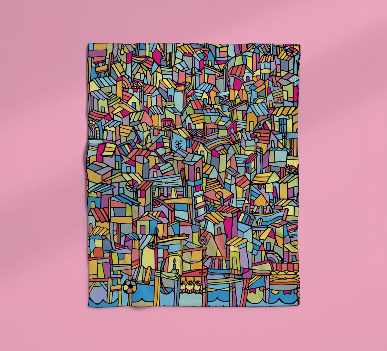 Flat V fleecedeken van Ninhol