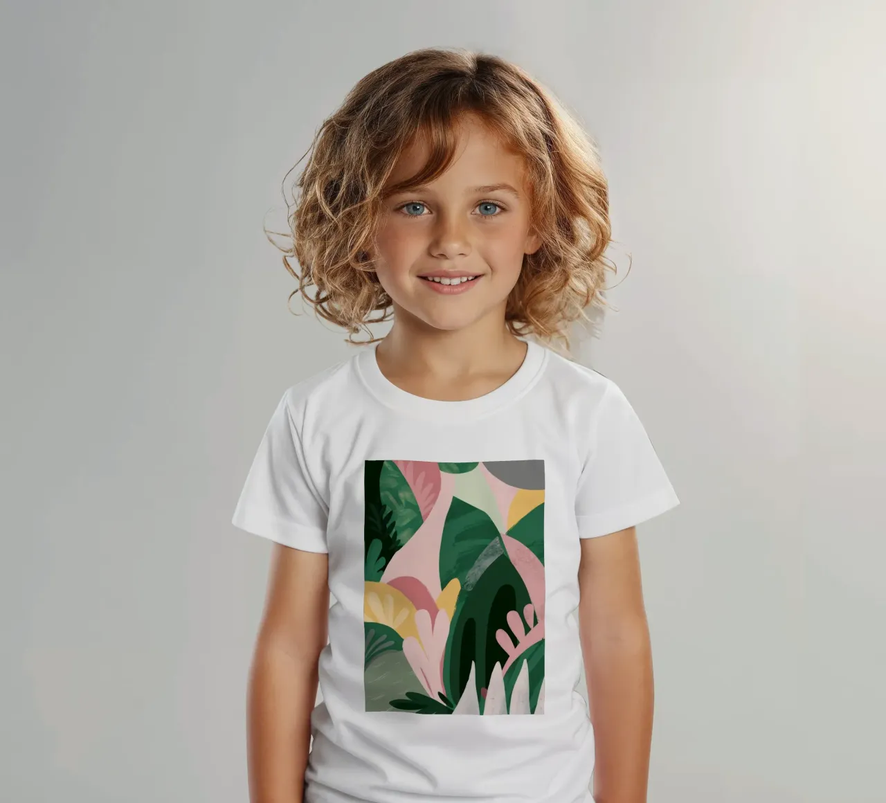 Composizione astratta di foglie t-shirt bambini da Frosh Pallete