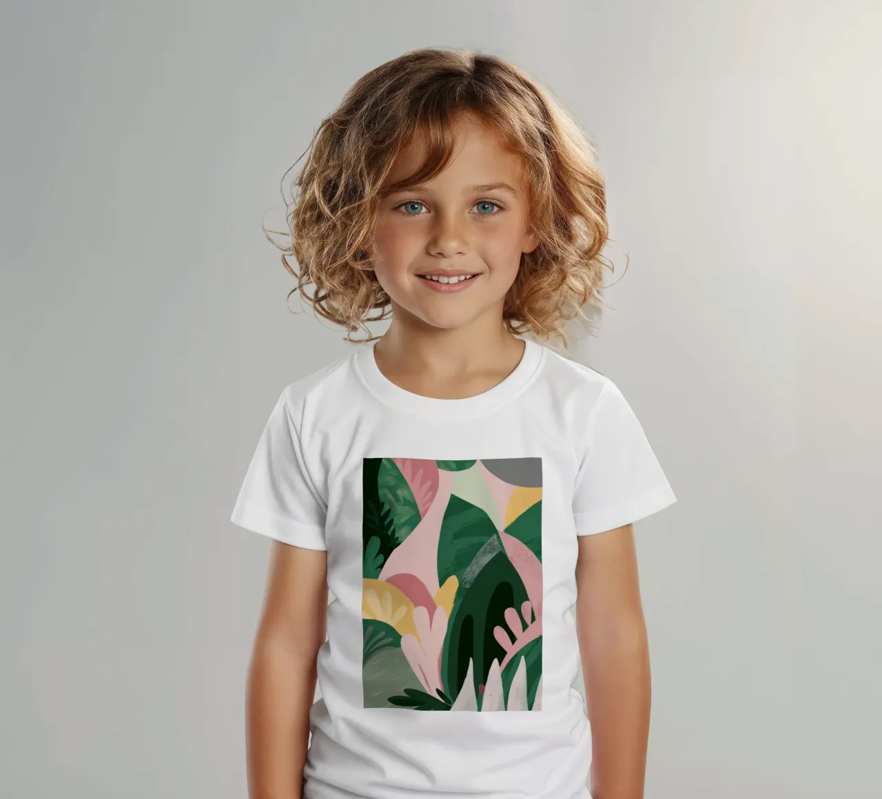 Composizione astratta di foglie t-shirt bambini da Frosh Pallete