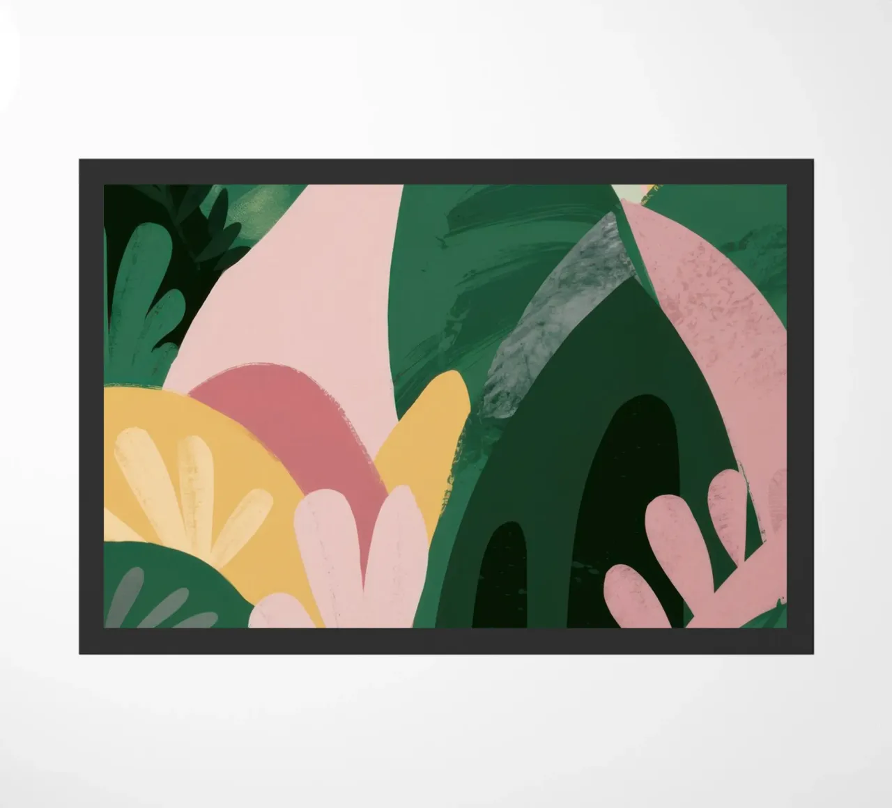 Abstract Leaf Composition doormat by Frosh Pallete