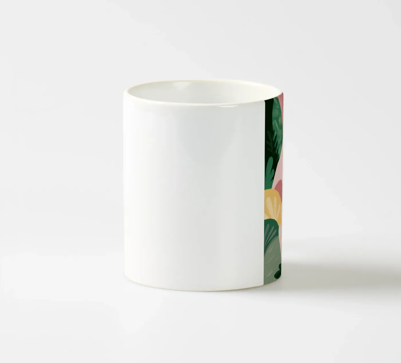 Abstract Leaf Composition ceramic mug by Frosh Pallete
