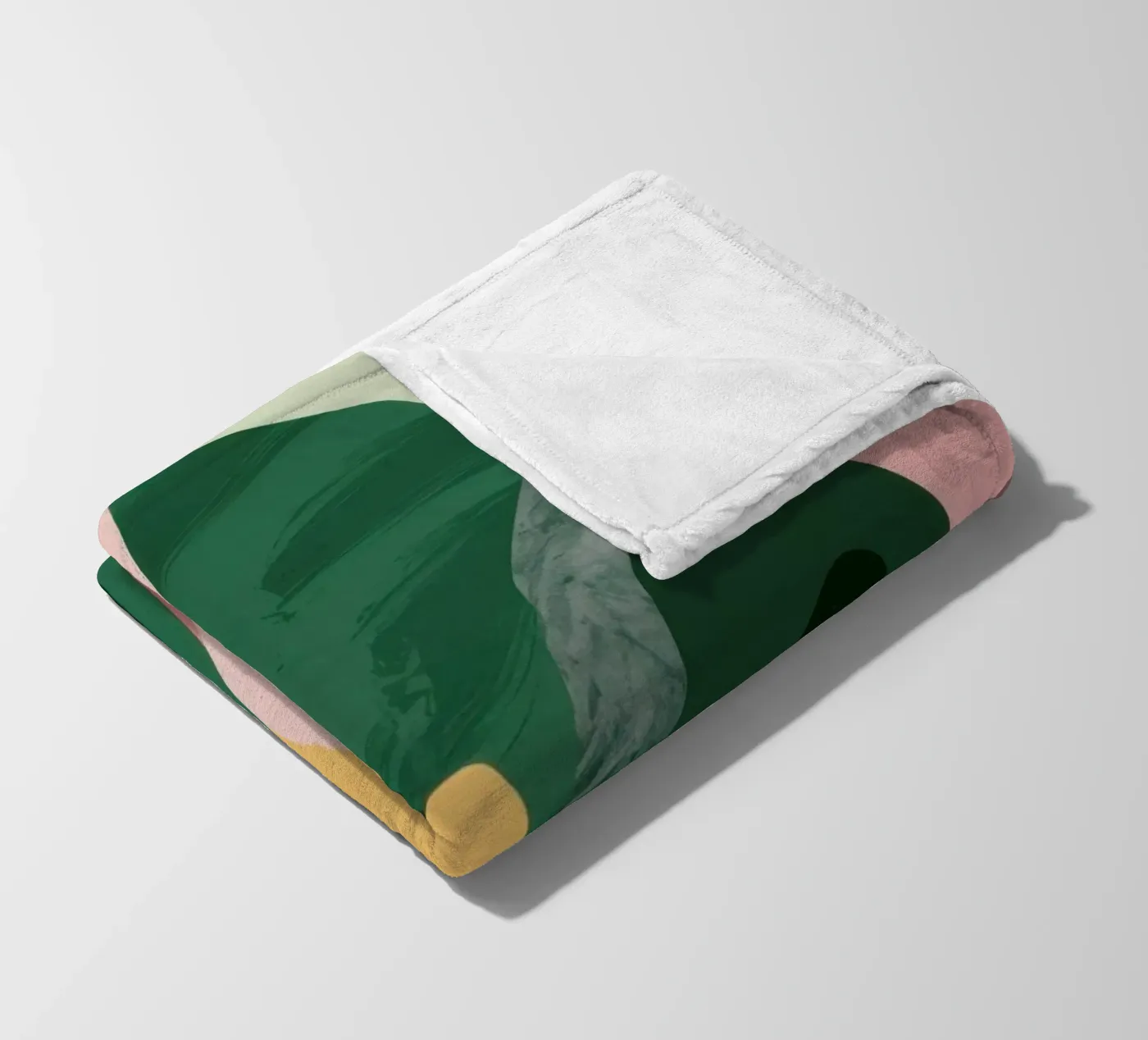 Abstract Leaf Composition fleece blanket by Frosh Pallete