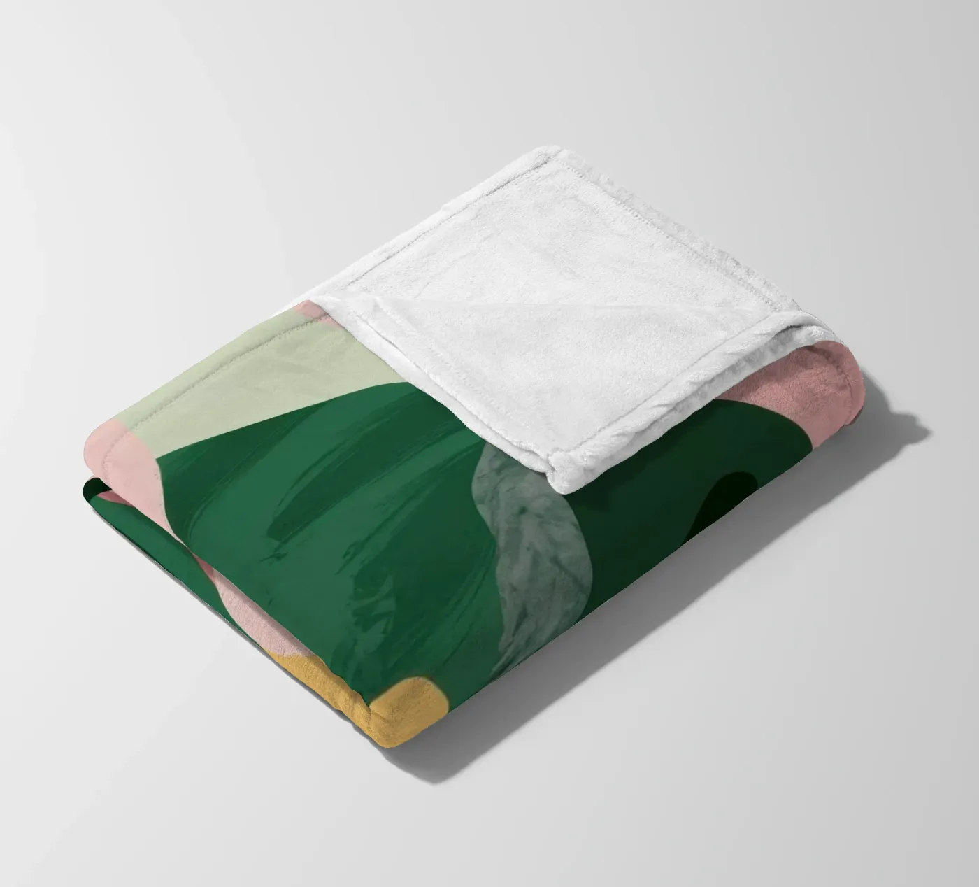Abstract Leaf Composition fleece blanket by Frosh Pallete