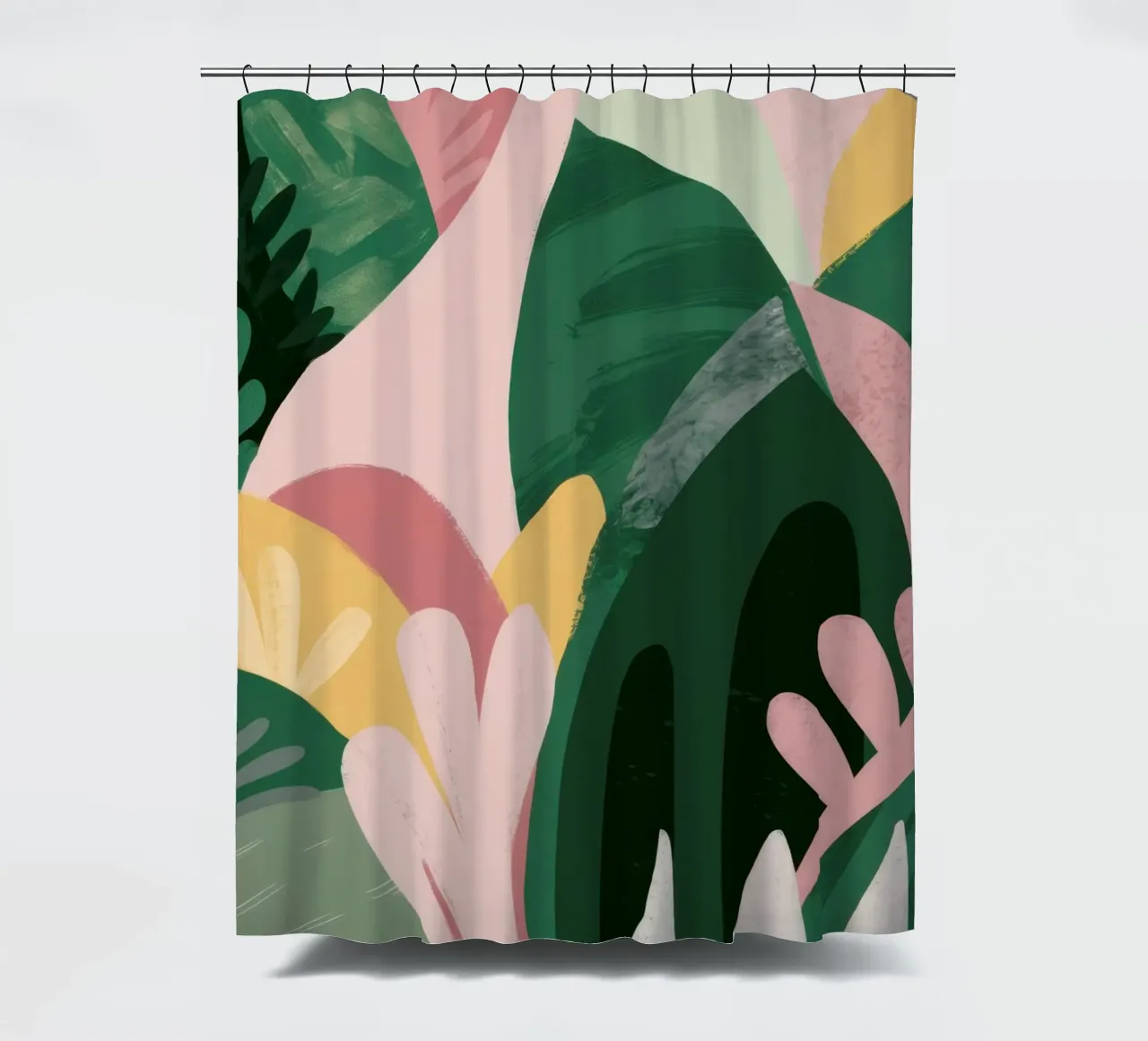 Abstracte bladcompositie douchegordijn van Frosh Pallete
