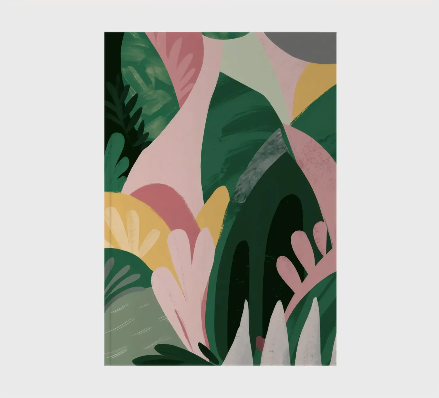 Abstract Leaf Composition notebook by Frosh Pallete