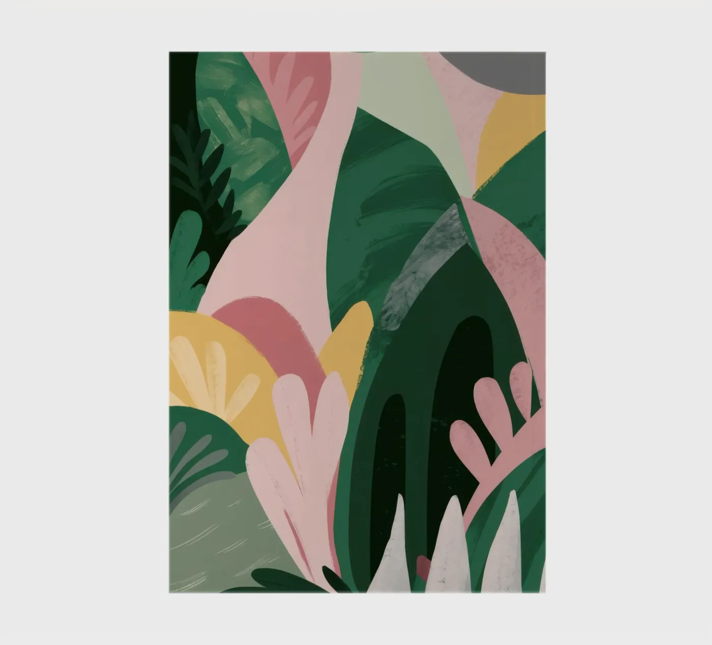Abstract Leaf Composition notebook by Frosh Pallete