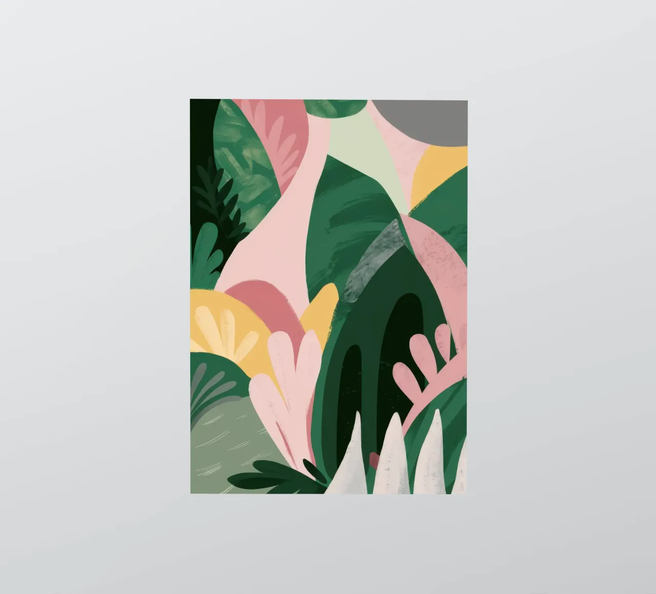 Abstract Leaf Composition sticker by Frosh Pallete